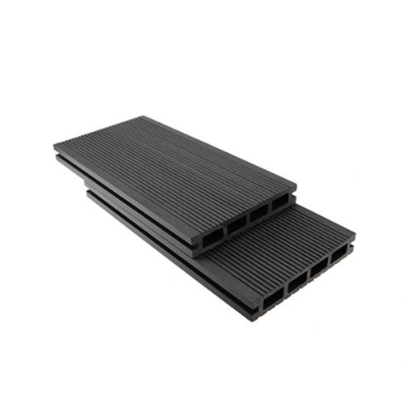 SRL-DEK 150*25mm কালো জলরোধী কাঠ প্লাস্টিক কম্পোজিট ডেকিং
