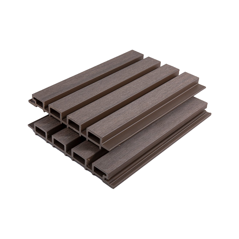 SRL-WP 219*26mm কম রক্ষণাবেক্ষণের বাইরের WPC ক্যাস্টেলেটেড ক্ল্যাডিং প্যানেল
